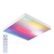 Panel LED RGB, 13.2W, aparent, 2700K/4000K/6500K, 295x295mm, alb, IP20, Velora Rainbow, Paulmann