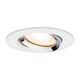 Spot LED GU10, dimabil, incastrat, mobil, rotund, alb mat, 7W, 2700K, IP65, Nova Plus LED, Paulmann, 929.03