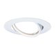 Spot LED GU10, mobil, incastrat, rotund, alb, 5W, 3000K, IP23, Base LED, Paulmann