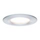 Spot LED Coin, dimabil, incastrat, fix, rotund, argintiu, 6.5W, 2700K, IP44, Nova LED, Paulmann