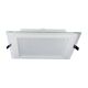 Spot LED, fix, incastrat, patrat, alb, 12W, 6500K, IP20, Vito