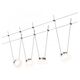 Set corpuri de iluminat pe cabluri LED, tip spot, montaj pe cabluri, 4x4W, crom/alb, IP20, Paulmann, 500.16