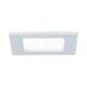 Spot LED, tip panel, incastrat, patrat, alb, 6W, 4000K, IP44, Paulmann