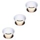 Set 3 spoturi LED aparent, fix, rotund, alb mat/negru mat, 18W, 2700K, IP44, Gil, Paulmann, 933.77