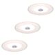 Set 3 spoturi LED, aparent, fixe, rotund, alb/transparent, 12.6W, 2700K, IP23, Paulmann