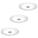 Set 3 spoturi LED, aparent, fixe, rotund, alb/transparent, 12.6W, 4000K, IP23, Paulmann