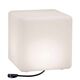 Corp de iluminat LED, 1x6.5W, decorativ, cub, 300mm, pentru gradina, 3000K, alb, aplicat, IP67, Paulmann