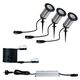 Set 3 spoturi LED, pentru gradina, gri antracit, 3x5.1W, IP44, Paulmann, 942.86