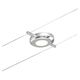 Corp de iluminat pe cabluri LED, tip spot, montaj pe cabluri, 4.5W, crom mat/crom, IP20, Paulmann, 944.15