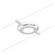 Corp de iluminat pe cabluri LED, tip spot, montaj pe cabluri, 4.5W, alb mat/crom, IP20, Paulmann, 944.17