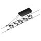 Set corpuri de iluminat pe cabluri LED, tip spot, montaj pe cabluri, 5x4.5W, negru mat/crom, IP20, Paulmann, 944.18