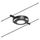 Corp de iluminat pe cabluri LED, tip spot, montaj pe cabluri, 4.5W, negru mat/crom, IP20, Paulmann, 944.19
