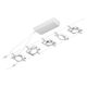 Set corpuri de iluminat pe cabluri LED, tip spot, montaj pe cabluri, 5x4.5W, alb/crom, IP20, Paulmann, 944.22