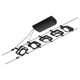Set corpuri de iluminat pe cabluri LED, tip spot, montaj pe cabluri, 5x4.5W, negru mat/crom, IP20, Paulmann, 944.24
