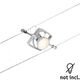 Corp de iluminat pe cabluri GU5.3, tip spot, montaj pe cabluri, 10W, crom mat, IP20, Paulmann, 944.31