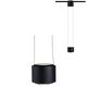 Corp de iluminat LED pe sina, tip pendul, negru mat, 1500mm, LED, Paulmann, 949.72