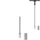 Corp de iluminat pe sina, tip pendul, negru mat/crom, 1500mm, E27, Paulmann, 969.19