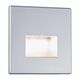 Spot LED, cu fanta, patrat, crom mat, 1.1W, incastrat trepte/perete, 2700K, IP23, Paulmann