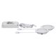 Set 2 spoturi LED, pentru mobilier suspendat, rotunde, crom, incastrat, 2x2.5W, IP44, Paulmann