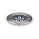 Spot LED, incastrat trepte/pardoseli, rotund, 12mm, argintiu, 6W, 3000K, IP67, Floor, Ideal Lux, 255668