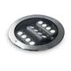 Spot LED, incastrat trepte/pardoseli, rotund, 21mm, argintiu, 20W, 3000K, IP67, Taurus, Ideal Lux, 277035