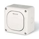 Intrerupator bipolar Scame, aplicat, alb, IP66, Protecta, 137.5211