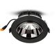 Spot LED, tip reflector, mobil, rotund, negru, 30W, incastrat, 6400K, IP20, V-TAC