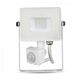 Proiector LED cu senzor de miscare, 100 grade, alb, 10W, 4000K, IP65, V-TAC