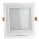 Spot LED, cu sticla, tip panel, patrat, alb, 18W, incastrat, 6400K, IP20, V-TAC