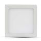 Spot LED, tip panel, fix, patrat, alb, 18W, aplicat, 3000K, IP20, V-TAC, SKU 4919