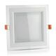 Spot LED, cu sticla, tip panel, patrat, alb, 12W, incastrat, 4000K, IP20, V-TAC