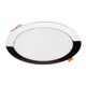 Spot LED, tip panel, rotund, crom, 24W, incastrat, 3000K, IP20, V-TAC, SKU 6352