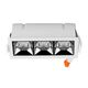 Spot LED, tip reflector 12 grade, fix, dreptunghiular, alb/crom, 3x4W, incastrat, 5700K, IP20, V-TAC