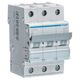 Siguranta automata (disjunctor) tripolara Hager, 3P, 32A, curba C, 6kA, MCN332