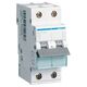 Siguranta automata (disjunctor) bipolara Hager, 1P+N, 6A, curba C, 6kA, MCN506