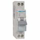 Siguranta automata (disjunctor) bipolara Hager, 1P+N, 2A, curba C, 4.5kA, MJN502