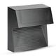 Spot LED, aplicat trepte/perete, patrat, negru, 3W, 3000K, IP65, V-TAC