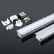 Set profil Al, incastrat, ingust, 2ml, pentru banda LED, dispersor mat, V-TAC, SKU 3357