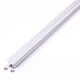 Set profil Al, incastrat, pentru rigips, liniar, 2ml, pentru banda LED, dispersor mat, V-TAC, SKU 3362
