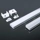 Set profil Al, aplicat, ingust, 2ml, pentru banda LED, dispersor transparent, V-TAC, SKU 3365