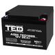 Acumulator 12V, AGM, VRLA, M5, 26A, TED1226