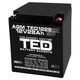 Acumulator 12V, AGM, VRLA, M5, 28A, TED1228SP