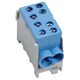 Clema de derivatie Hager, 2P, fixare pe sina DIN, 10-35mmp, albastru, KH35N