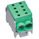 Clema de derivatie Hager, 2P, fixare pe sina DIN, 10-70mmp, verde, KH70GN