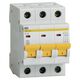 Siguranta automata (disjunctor) tripolara iEK, 3P, 13A, curba C, 4.5kA, MVA20