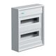Tablou electric PVC, 2X12 module, aplicat, fara usa, Hager, VA24B