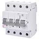 Siguranta automata (disjunctor) cu protectie diferentiala trifazica ETI, 6A, 30mA, curba B, RCBO, tip AC, 6kA, 002174001