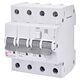 Siguranta automata (disjunctor) cu protectie diferentiala trifazica ETI, 6A, 30mA, curba B, RCBO, tip A, 10kA, 002174701