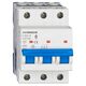 Siguranta automata (disjunctor) tripolara Schrack, 3P, 63A, curba C, 6kA, Amparo, AM617363