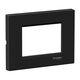 Rama decorativa aparataj modular Schneider, rectangulara, 3M, negru metalic, Easy Styl, LMR7253005